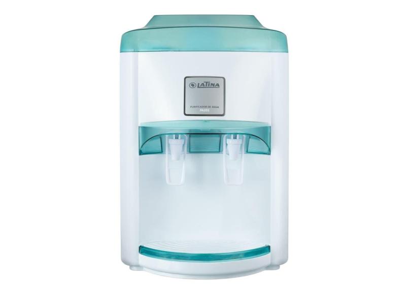 Purificador de Água Latina PA355 com Sistema de Refrigeração por Compressor Branco com Verde 127v