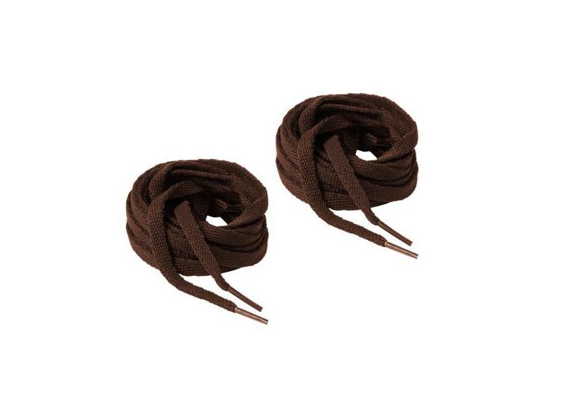 Kit 2 Pares Cadarço Marrom Achatado 120cm Para Tênis E Sapatos  - Vida