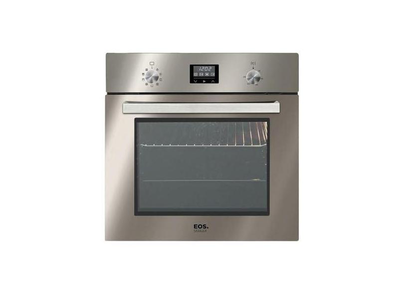 Forno Elétrico de Embutir EOS 80 Litros Premium Convecção e Porta de Vidro Espelhado Inox EFE80EED 220V