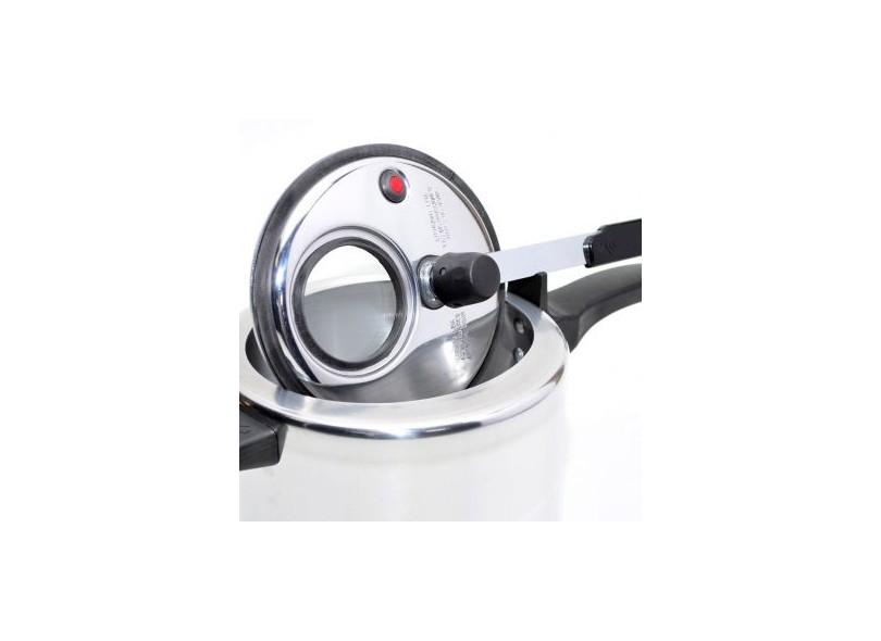 Panela de Pressão MTA 4,5 L Panela com Visor Alumínio Polido