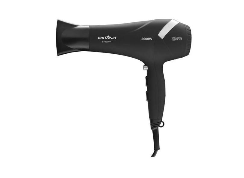 Secador De Cabelos Britânia 2000W Tourmaline Íon Sp3100n - Britania