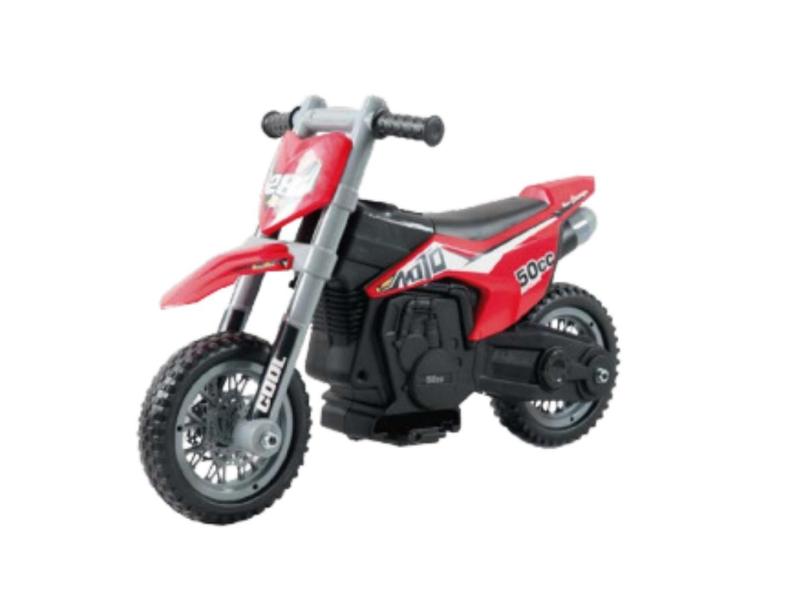 Mini moto eletrica cross 6V vermelha - importway