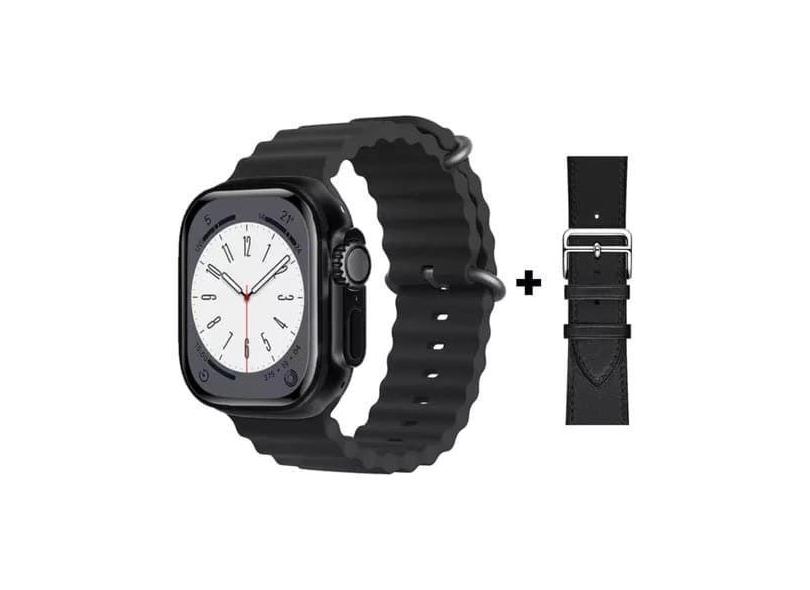Relogio Smartwatch Inteligente Amax Ultra Para iPhone 8 X 11 12 13 Dua