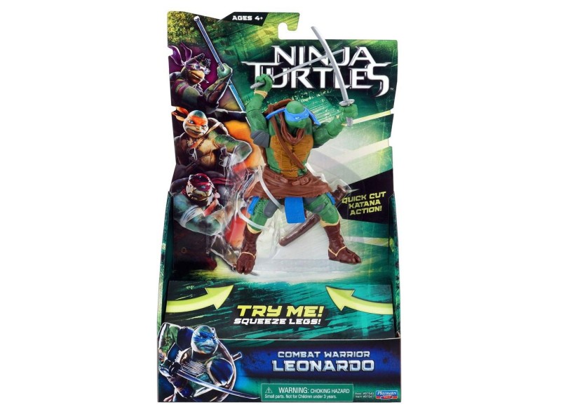Boneco Tartarugas Ninja Leonardo Deluxe - Multikids
