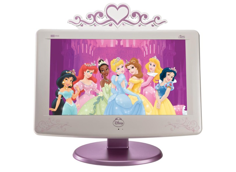 TV 18,5" LCD CCE Disney Princesas LCP-191 c/ Entrada HDMI