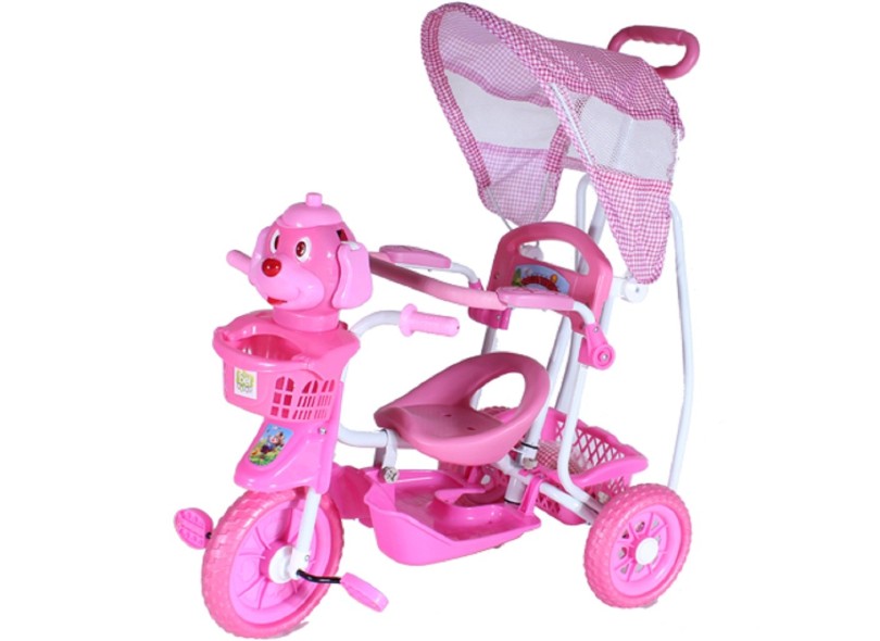 Triciclo Infantil C/ Empurrador Motoca Carrinho Passeio Bike