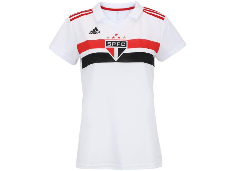 Camisa Torcedor Feminina São Paulo I 2018/19 Adidas