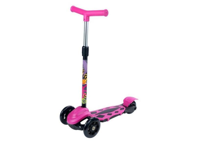 Patinete Radical Power New Rosa Menina Até 40Kg Dm Toys