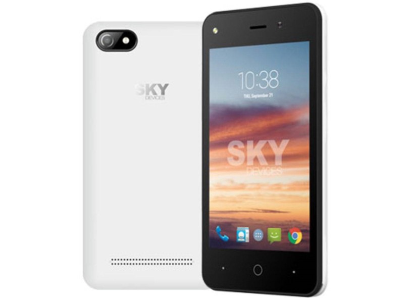 Smartphone Sky Platinum 4GB 4.0 2 Chips Android 6.0 (Marshmallow) 3G Wi-Fi