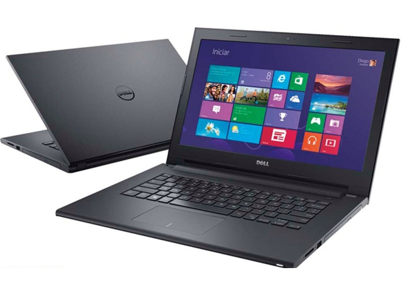 Notebook Dell Inspiron 3000 Intel Core i5 4210U 4ª Geração 8GB de RAM HD 1 TB LED 14" GeForce 820M Windows 8.1 Inspiron 14