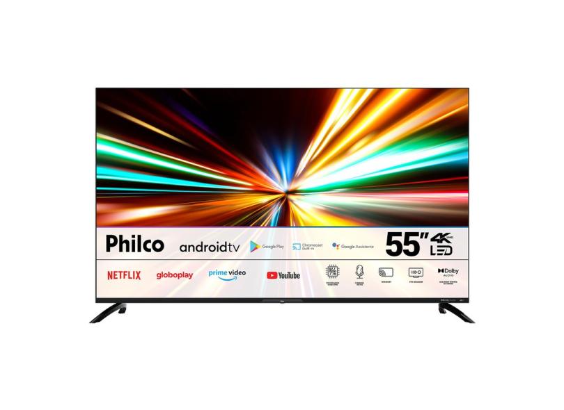 Smart TV LED 55" Philco 4K PTV55G7EAGCPBL 