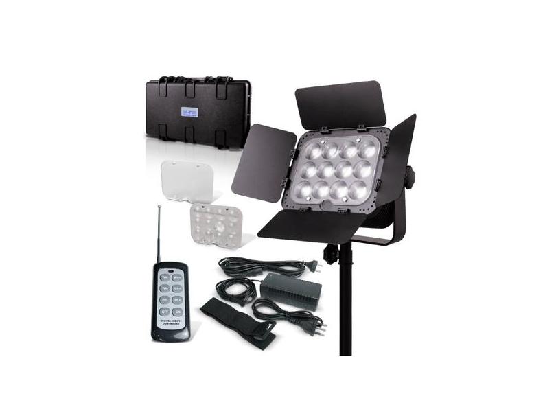 Kit Intermediário Painel Iluminador SunGun Luz Contínua 12 Super Leds ...