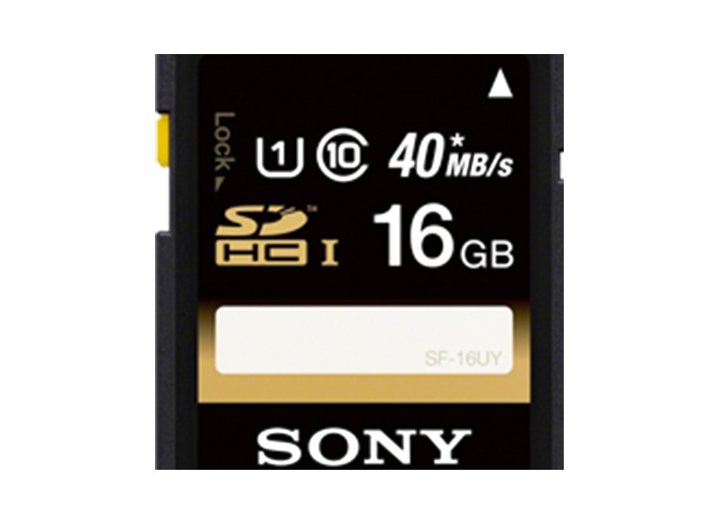 Cartão de Memória SDHC-I Sony 16 GB SF-16UY