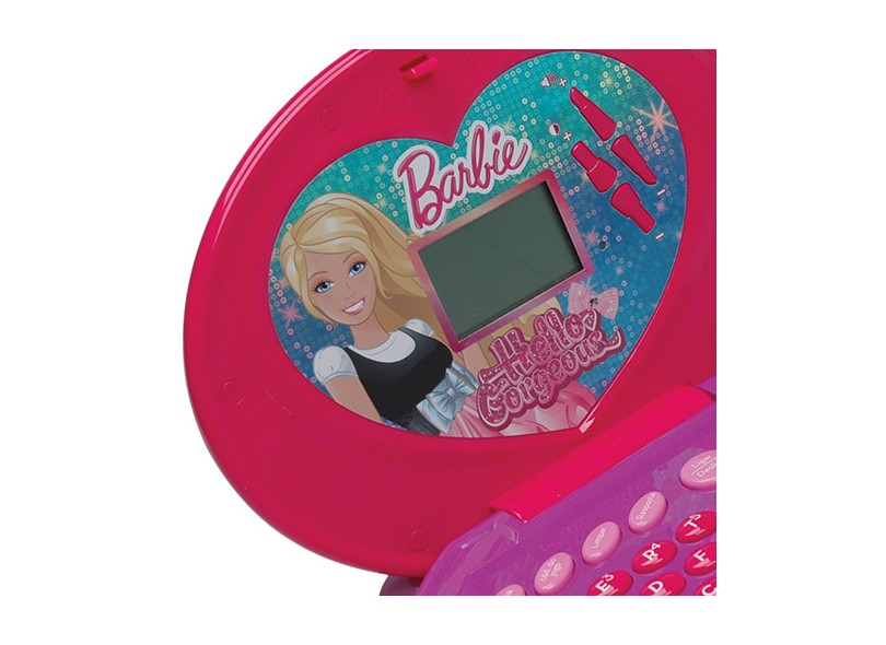 Laptop Infantil Barbie 60 Atividades Candide Glamour