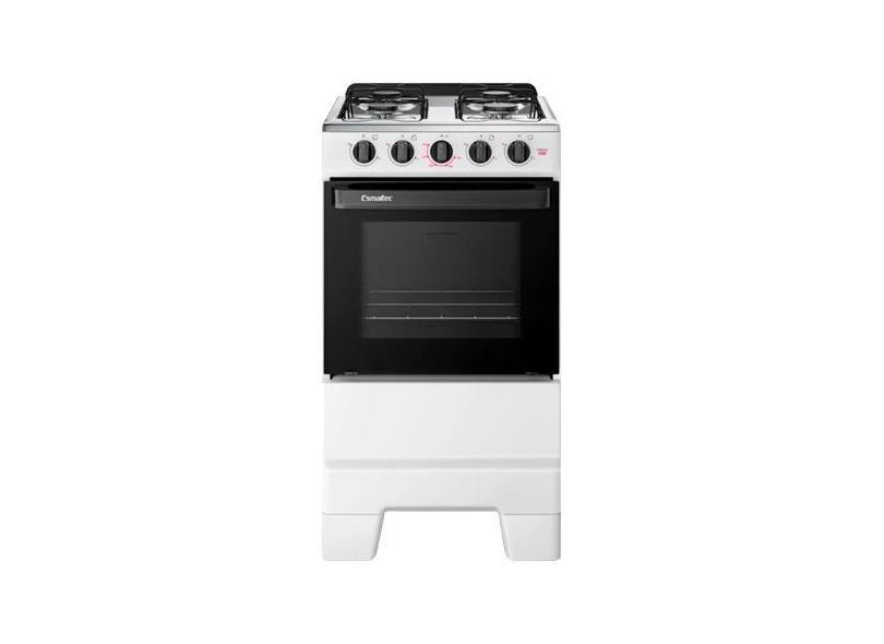 Fogão de Piso 4 Bocas Esmaltec F4ISB Ideal Pop  Mesa em Aço Inox, Acen