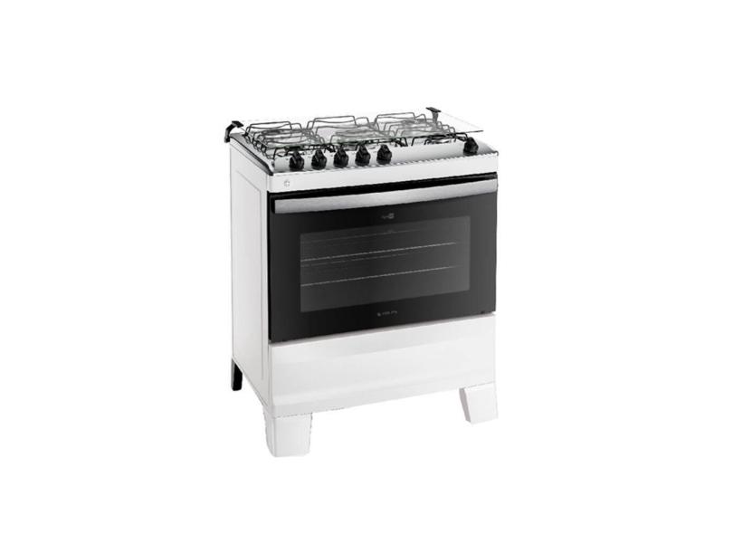 Fogão 5 Bocas Atlas Agile Gás GLP Acendimento Automático Branco 300001648 Bivolt