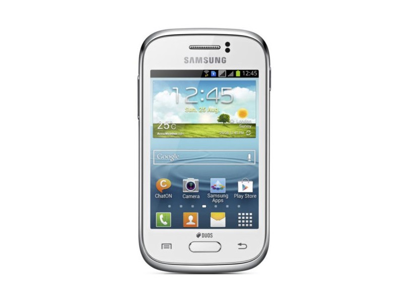 Smartphone Samsung Galaxy Young Duos GT-S6313T Câmera 3,0 Megapixels Desbloqueado 2 Chips 4 GB Android 4.1 (Jelly Bean) Wi-Fi 3G