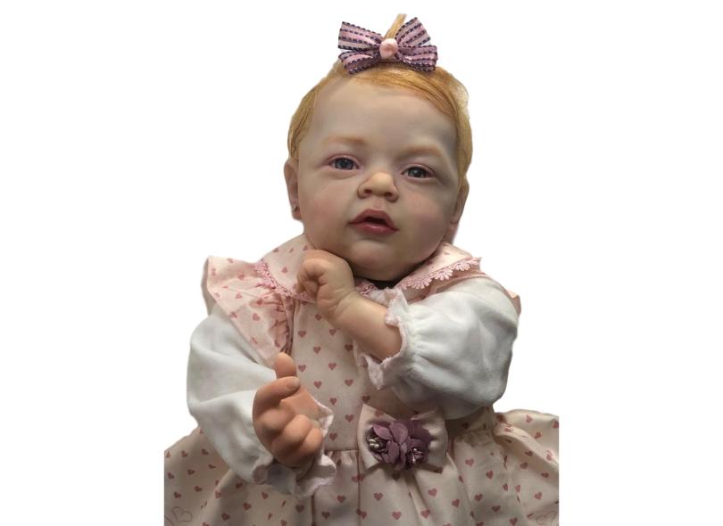 Boneca Reborn By Baby Dolls Molde Mary Ann Ruiva em Promoção é no