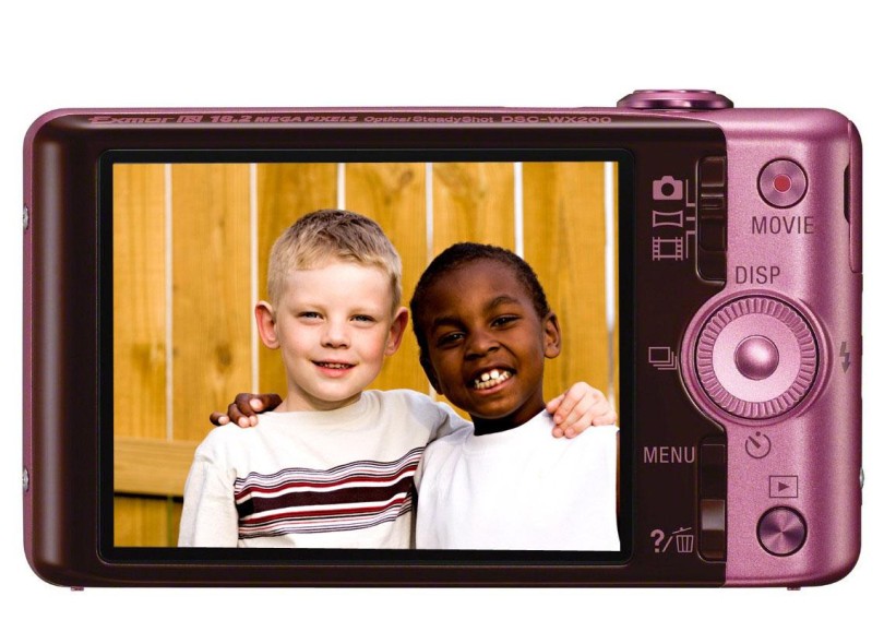 Câmera Digital Sony Cyber-Shot 18,2 MP Full HD Foto 3D DSC-WX200