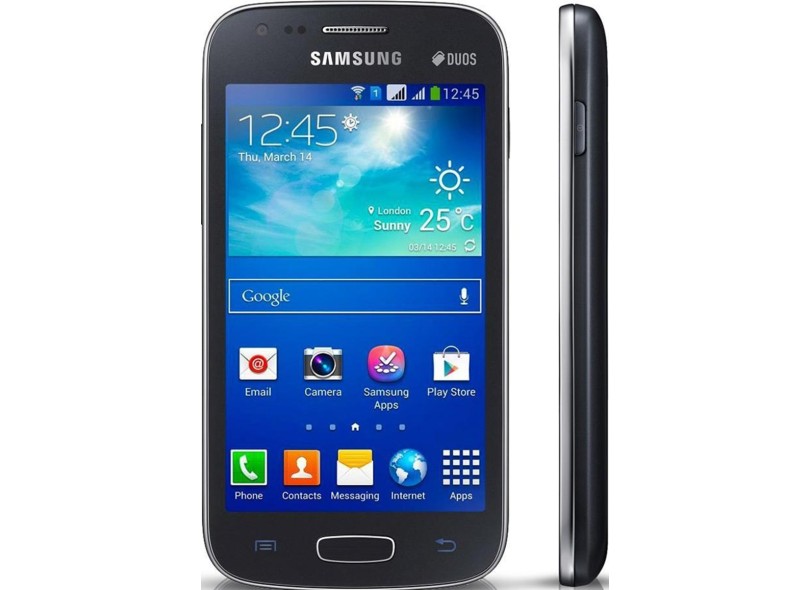 Smartphone Samsung Galaxy S2 Duos TV GT-S7273T Câmera 5,0 MP 2 Chips 4GB Android 4.2 (Jelly Bean Plus) Wi-Fi 3G