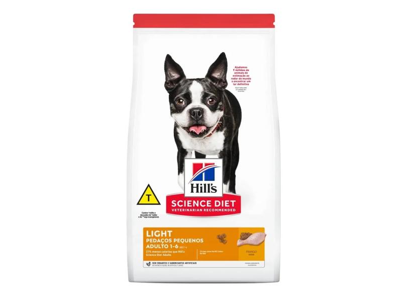 Hills Canine Adulto Light Pedaços Pequenos 2,4kg com o Melhor Preço é ...