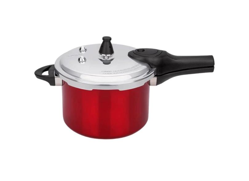 Panela De Pressão Presurre Com 4,2 Litros Vermelha - 4951/123 - Brinox