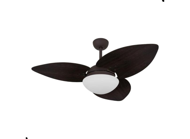 Ventilador de Teto Dormamu Marrom Texturizado 3 Pás Tabaco 127V com Controle