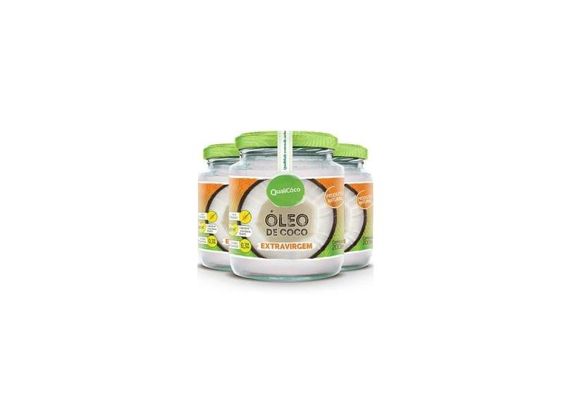 Kit 3 Óleo De Coco Extra Virgem 200Ml Qualicôco