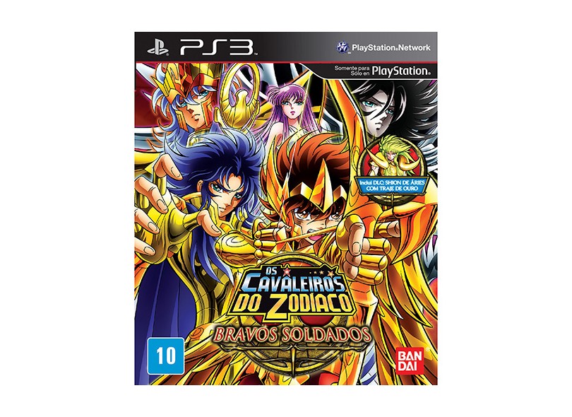 Jogo Cavaleiros do Zodíaco: Bravos Soldados PlayStation 3 Bandai Namco