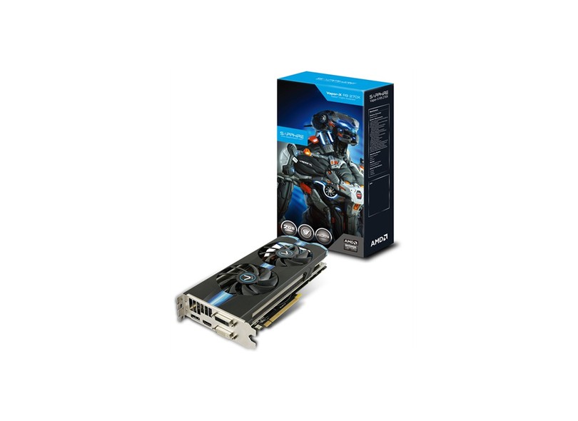Placa de Video ATI Radeon R9 270X 2 GB DDR5 256 Bits Sapphire 11217-00-20G