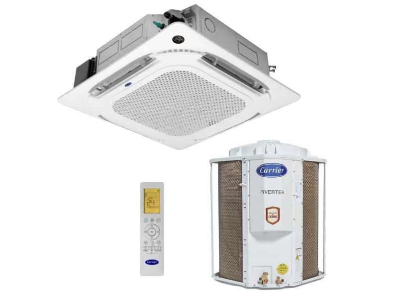 Ar Condicionado Split Cassete Carrier 4 Vias 24000 btus Quente e Frio Inverter 220V Monofásico 38TVQD24515MC
