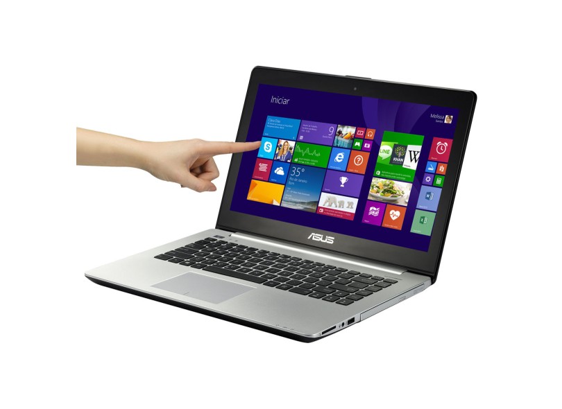 Notebook Asus VivoBook Intel Core i5 4200U 8 GB de RAM 14 " Touchscreen Windows 8 S451LA-CA046H