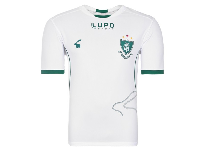 Camisa Torcedor América Mineiro II 2015 com Número Lupo