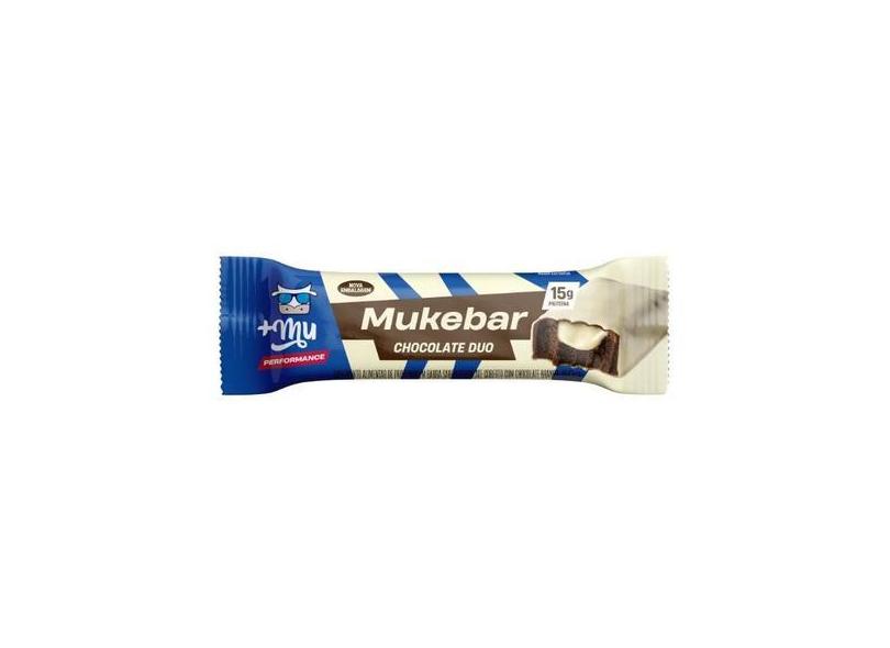 Barra De Proteína Mukebar Sabor Chocolate Duo 1 Unidade 60G Mu +Mu - M