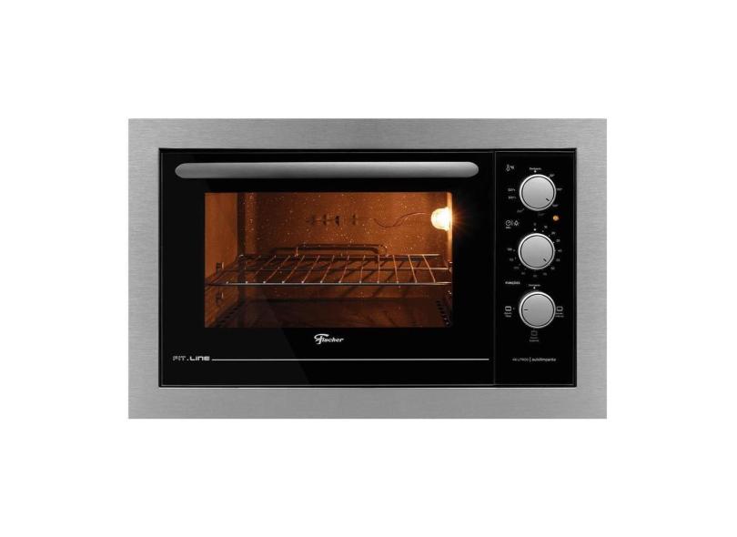 Forno Elétrico de Embutir Fischer Fit Line 48 Litros Inox 34493-9548 Inox