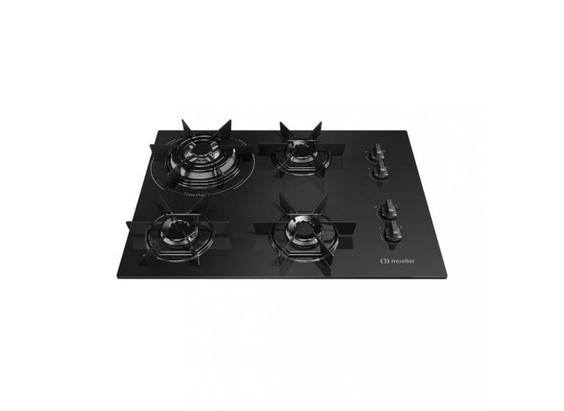Cooktop 4 Bocas Tripla Chama MCG4BC Mueller - Preto