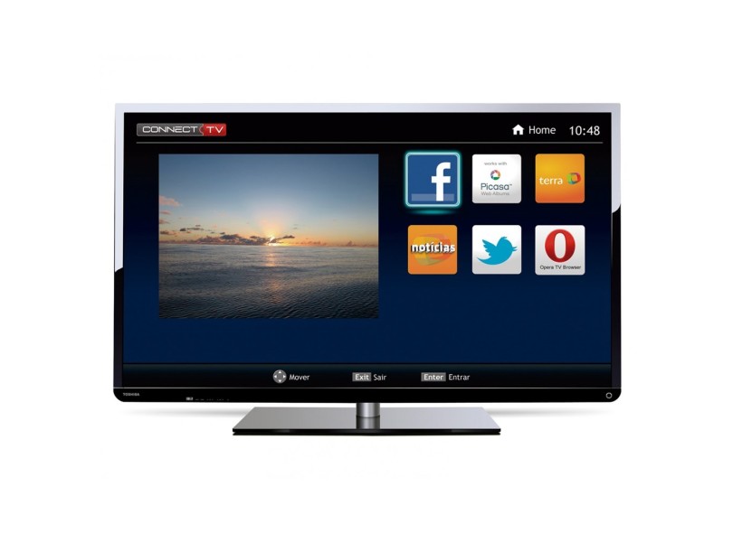 TV LED 48" Smart TV Semp Toshiba Full HD 3 HDMI 48L2400