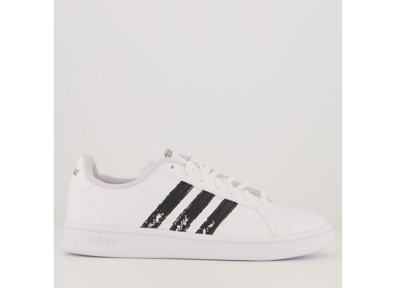 Tênis Adidas Grand Court Base Beyond Feminino Branco e Preto