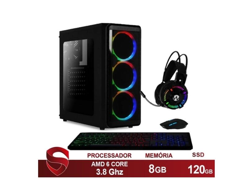 PC Skill Gamer AMD A6 7480 8 GB 120 GB Radeon R5 Linux 40456