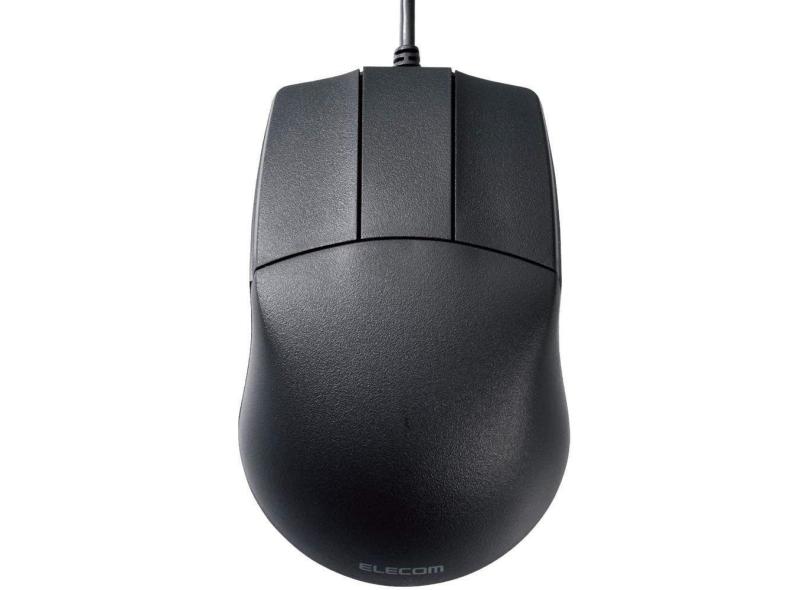 Mouse 3D com fio sem roda de rolagem, design côncavo, 3 botões, LED azul para ows