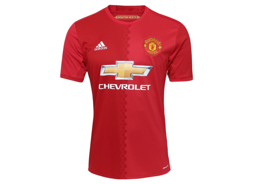 Camisa Torcedor Manchester United I 2016/17 sem Número Adidas