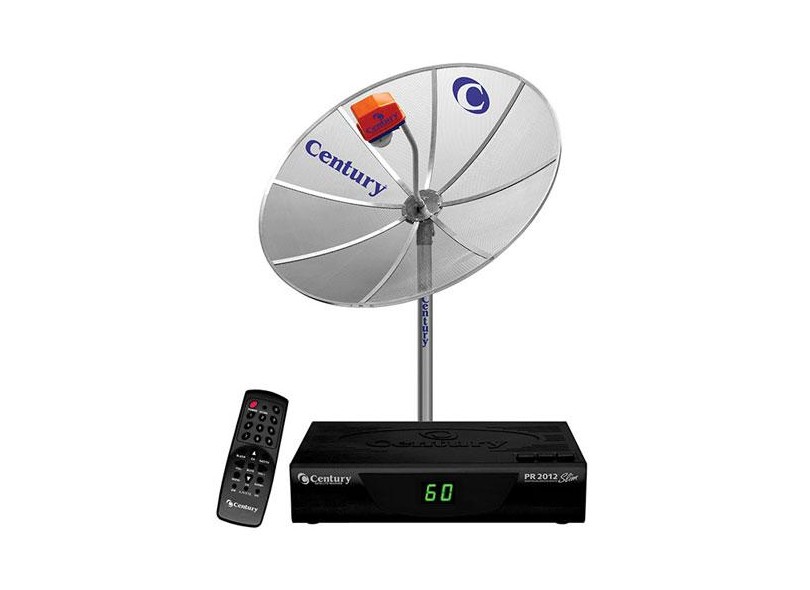 Antena de TV Parabólica com Receptor Century MD170