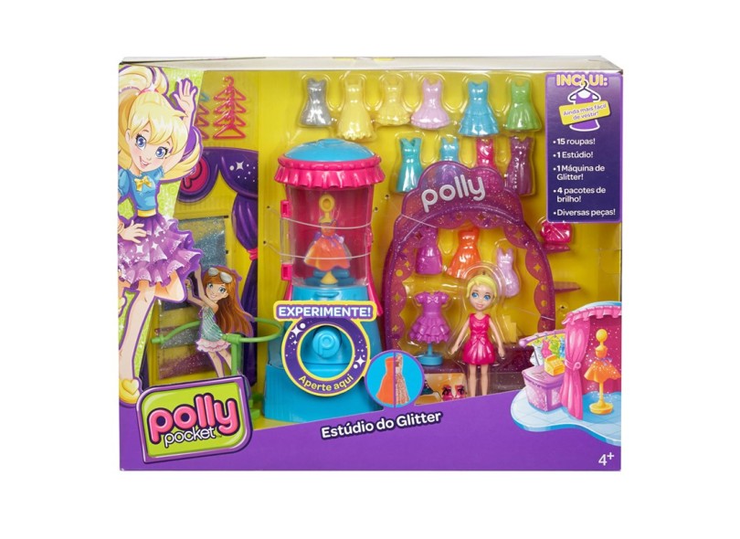 Boneca Polly Estúdio do Glitter Mattel