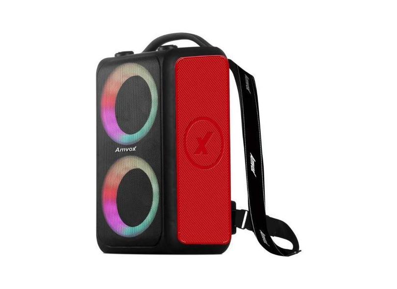Caixa de Som Amvox Bluetooth ACA 600 BagVox Vermelho Bivolt