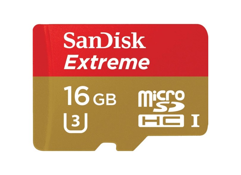 Cartão de Memória Micro SDHC com Adaptador SanDisk Extreme 16 GB SDSQXNE-016G
