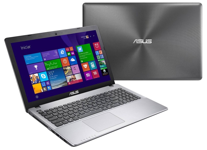 Notebook Asus Intel Core i5 4200U 4ª Geração 8GB de RAM HD 500 GB LED 15,6" Windows 8.1 X550LA com Bluetooth