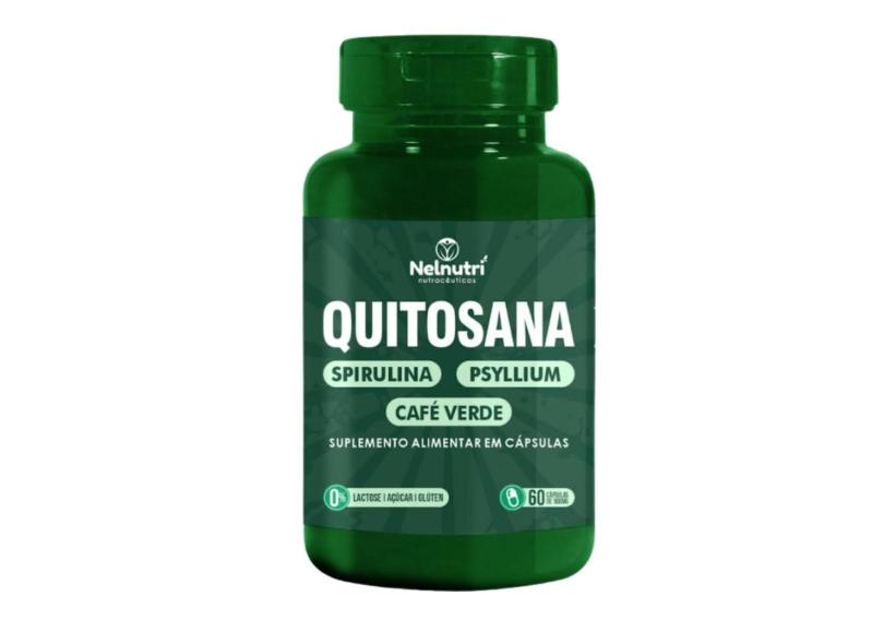 QUITOSANA SPIRULINA PSYLLIUM CAFé VERDE 60 CáPS - NELNUTRI 