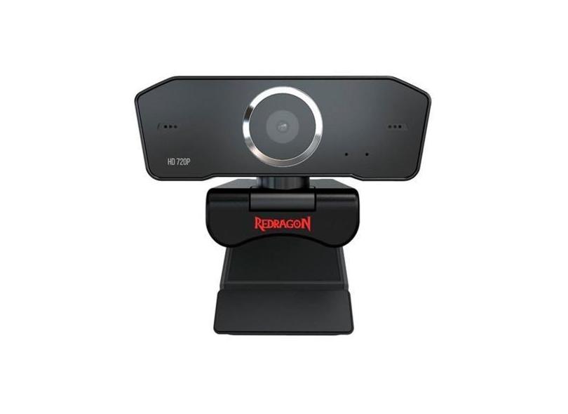 Webcam Redragon Streaming Fobos, HD 720p, 2 Microfones, Redução de Ruí