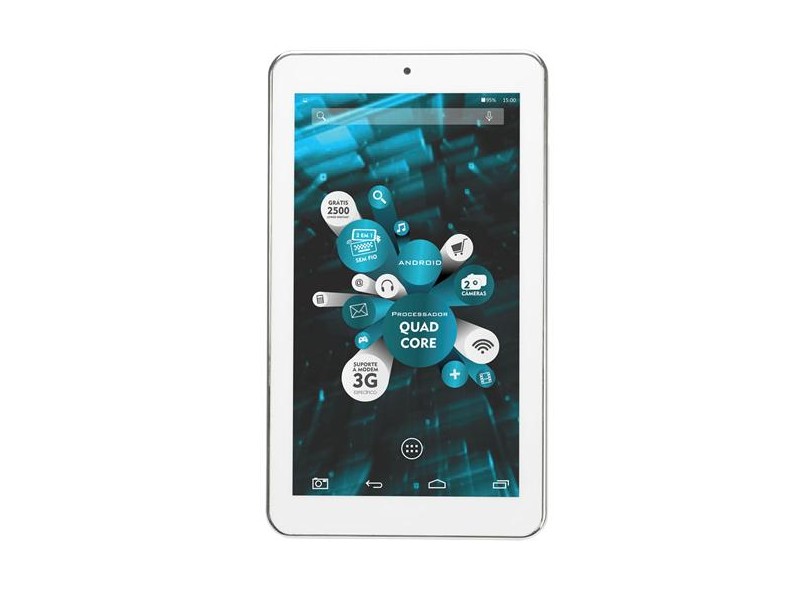 Tablet DL Eletrônicos 8GB LCD 7" Android 4.4 (Kit Kat) X-Quad Note TP298