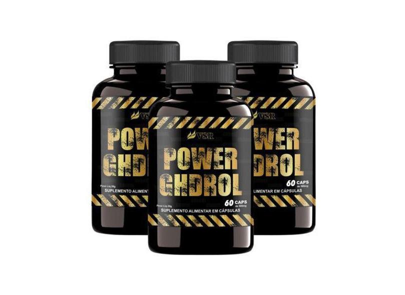 Kit 3 Potes Power Ghdrol 60 Caps - Suplemento Para Crescer